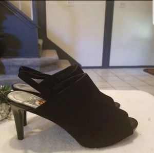 TINSLEY IMPO BEAUTIFUL LADIES BLACK FAUX LEATHER S